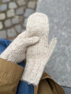 Zoom bild av mönster vantmönster ullgarn alpackagarn