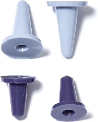 Zoom bild av maskstoppare stitch stoppers stickning