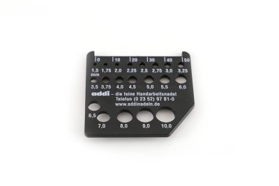 Zoom bild av Stickmätare stickmått addi stickor garn