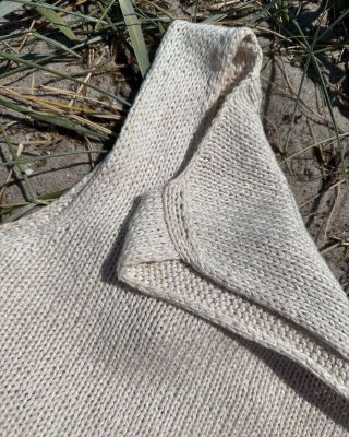 Zoom bild av stickbeskrivning alice topp petite knit