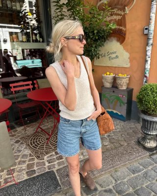 Zoom bild av stickbeskrivning alice topp petite knit