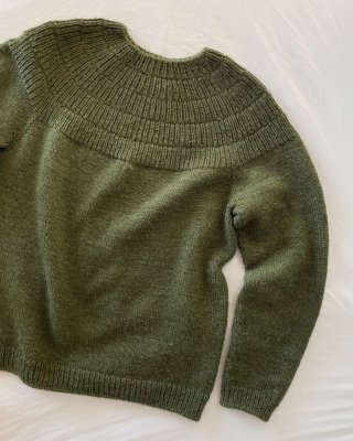 Zoom bild av petiteknit stickbeskrivning ankers boyfriend size