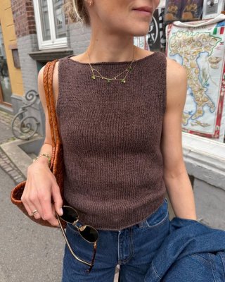 Zoom bild av bea top petite knit stickbeskrivning