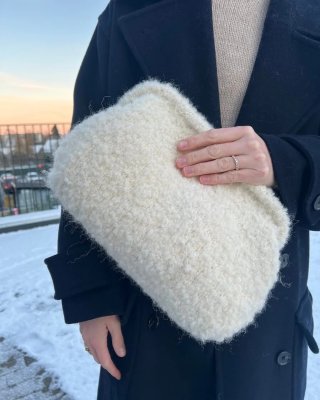 väskram metallram till clutchväska petite knit