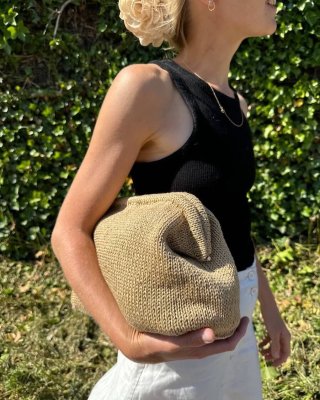 väskram metallram till clutchväska petite knit