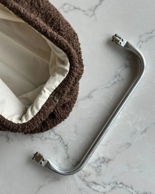 väskram metallram till clutchväska petite knit