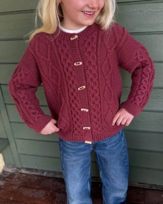 Zoom bild av petiteknit dagmar jacket junior kofta barn