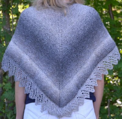 Zoom bild av mönster dansk bindesjal ullcentrum