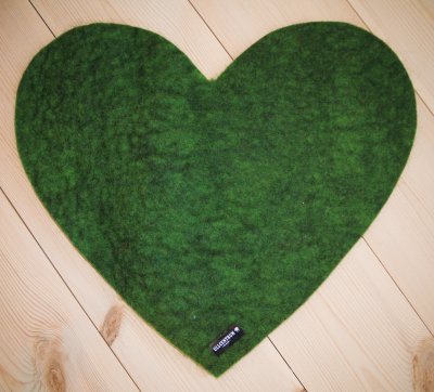 Zoom bild av Sittdyna ull hjärta ullcentrum