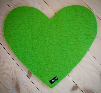 Zoom bild av Sittdyna ull hjärta ullcentrum