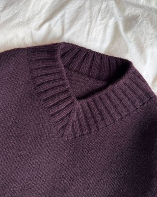 Zoom bild av tröja v-ringad hannah sweater petiteknit