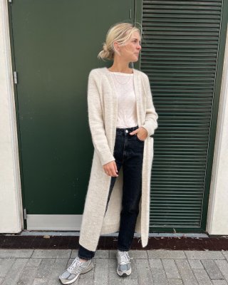 Zoom bild av inga krusiduller cardigan petite knit sandnes garn