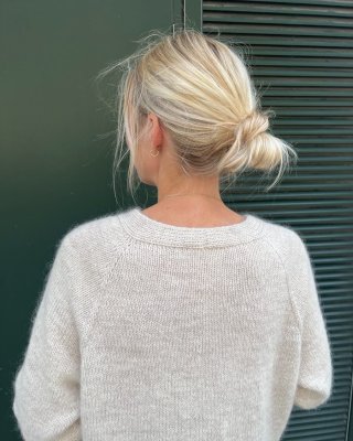 Zoom bild av inga krusiduller cardigan petite knit sandnes garn