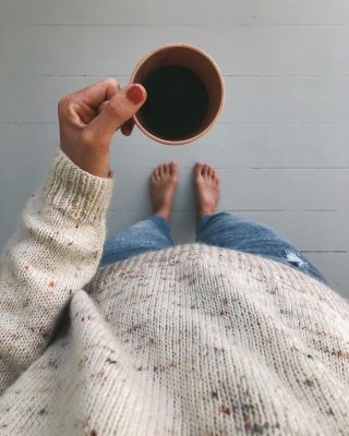 Zoom bild av petite knit inga krusiduller sweater