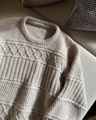 Zoom bild av herr tröja ingrid sweater man petiteknit