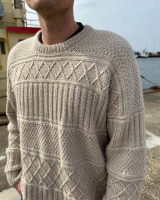 Zoom bild av herr tröja ingrid sweater man petiteknit