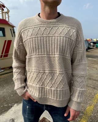 Zoom bild av herr tröja ingrid sweater man petiteknit