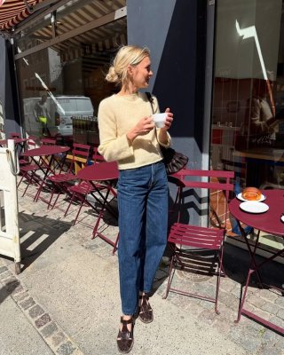 Zoom bild av ivy blouse petite knit tynn silk mohair