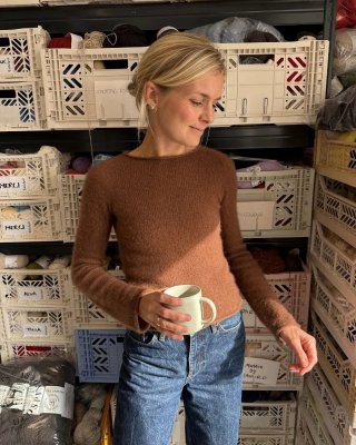 Zoom bild av ivy blouse petite knit tynn silk mohair