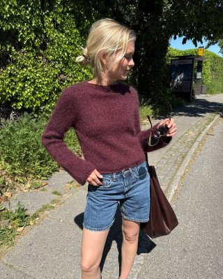 Zoom bild av ivy blouse petite knit tynn silk mohair