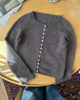 Zoom bild av ivy cardigan petite knit tynn silk mohair