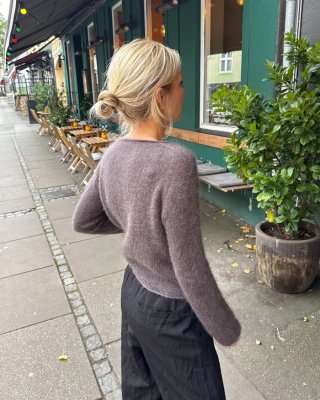Zoom bild av ivy cardigan petite knit tynn silk mohair
