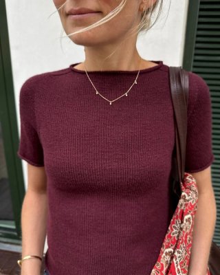 Zoom bild av Stickmönster Petite Knit Ivy Tee