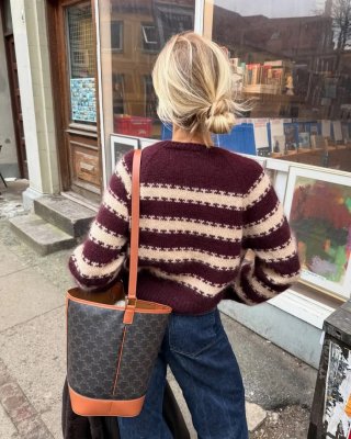 Zoom bild av key cardigan petite knit peer gynt