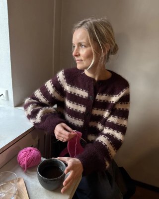 Zoom bild av key cardigan petite knit peer gynt