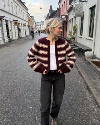Zoom bild av key cardigan petite knit peer gynt