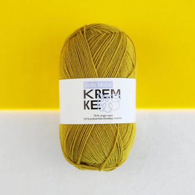 Zoom bild av sockgarn kremke sole mate
