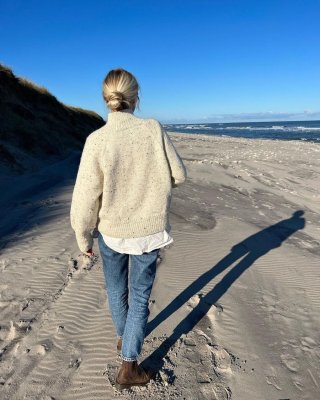 Zoom bild av petite knit Louvre sweater sandnes garn