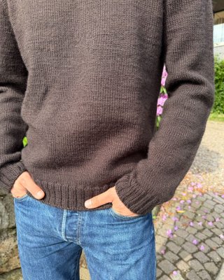 Zoom bild av tröja herr mönster petiteknit