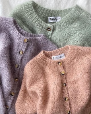 Zoom bild av petite knit novice cardigan mohair edition sandnes garn