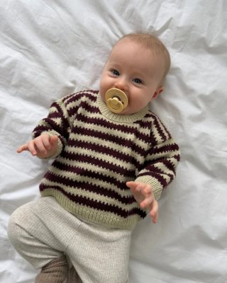 Zoom bild av otto sweater baby petiteknit stickbeskrivning