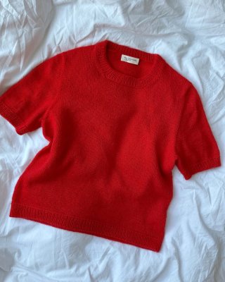 Zoom bild av petite knit poppy tee sandnes garn