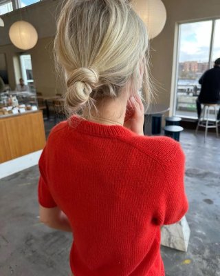 Zoom bild av petite knit poppy tee sandnes garn