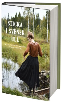 Zoom bild av bok sticka i svensk ull anna sjösvärd
